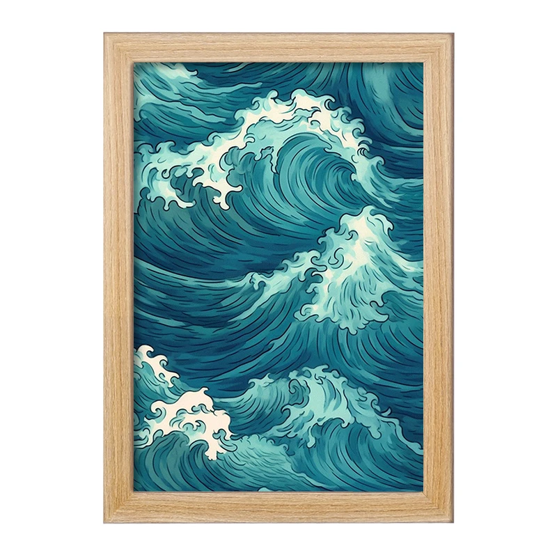 تابلو خندالو مدل نقاشی موج عظیم کاناگاوا کد F1269