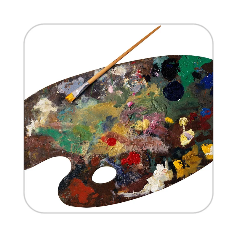 زیر لیوانی کاکتی طرح نقاشی رنگ روغن مدل mg10039