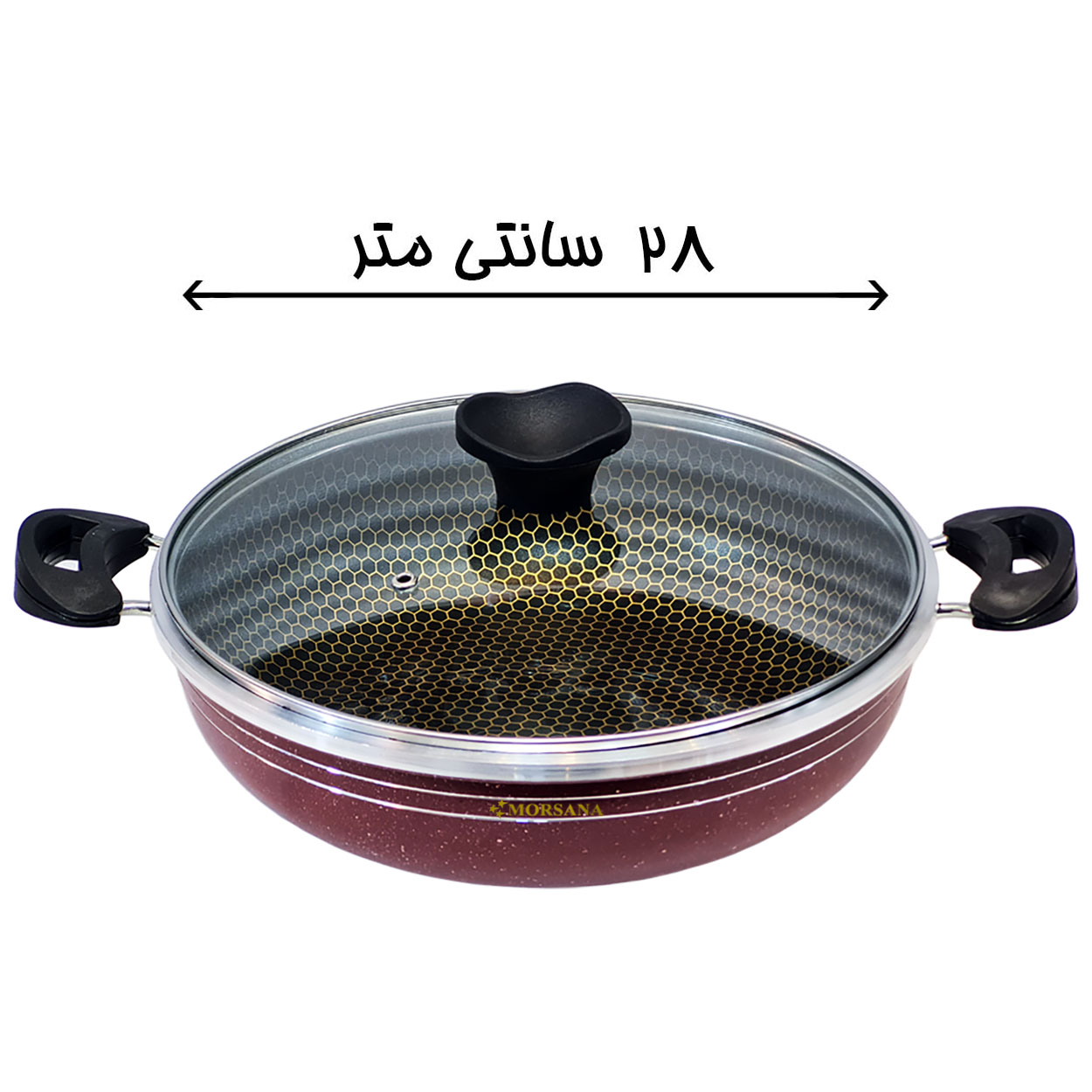 سرویس تابه 6 پارچه مُرسانا مدل زنبوری کد MZ6800 سرویس تابه 6 پارچه مُرسانا مدل زنبوری کد MZ6800