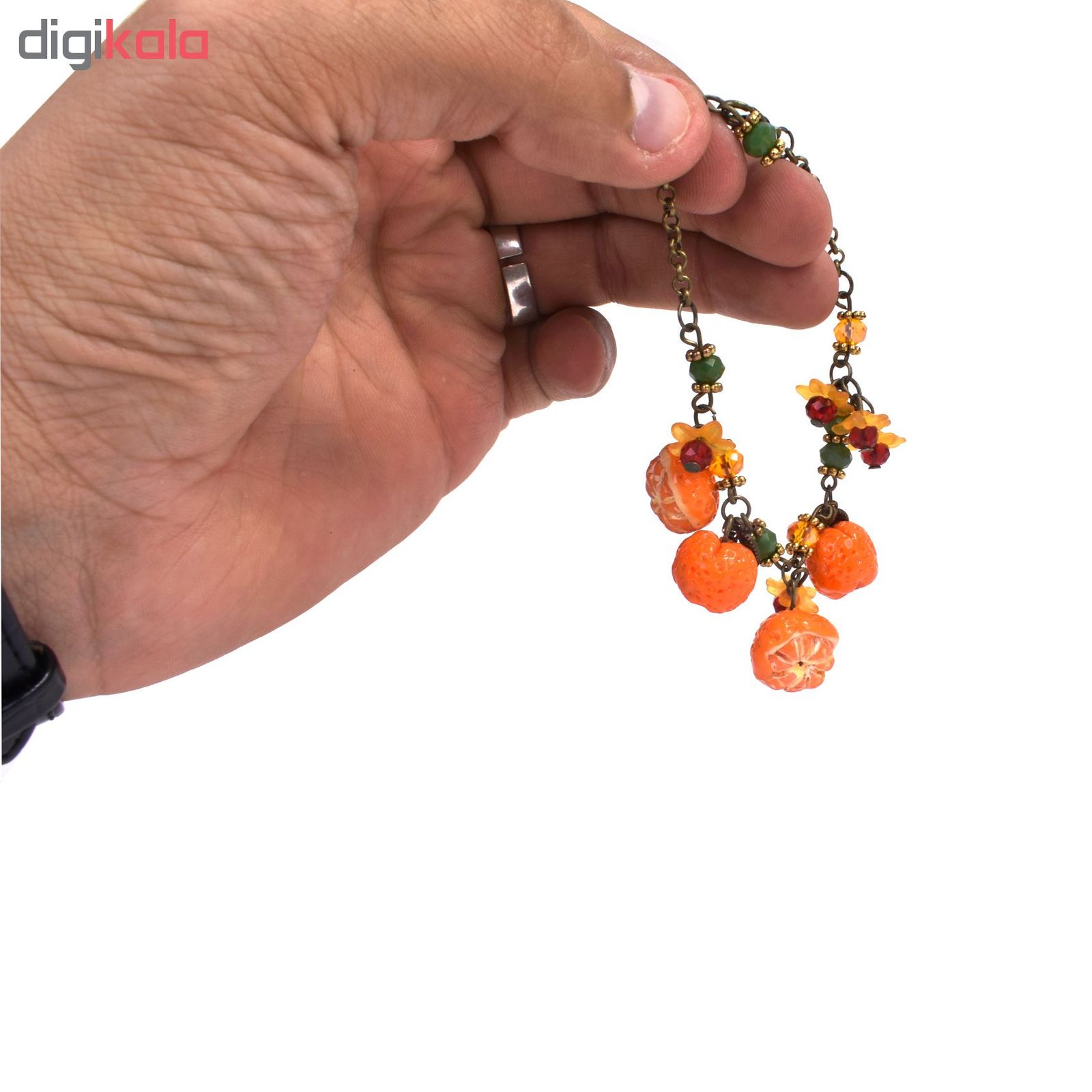 دستبند زنانه طرح نارنگی کد 08 -  - 3