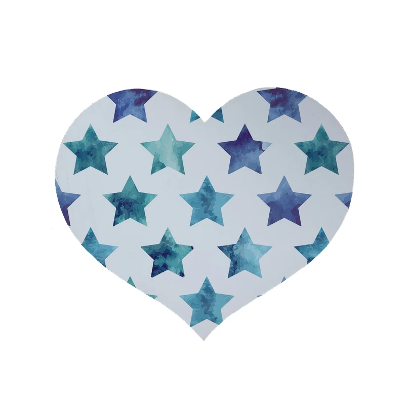 پادری مدل قلب طرح ستاره کد 9021 سایز 90x90 سانتی متر 