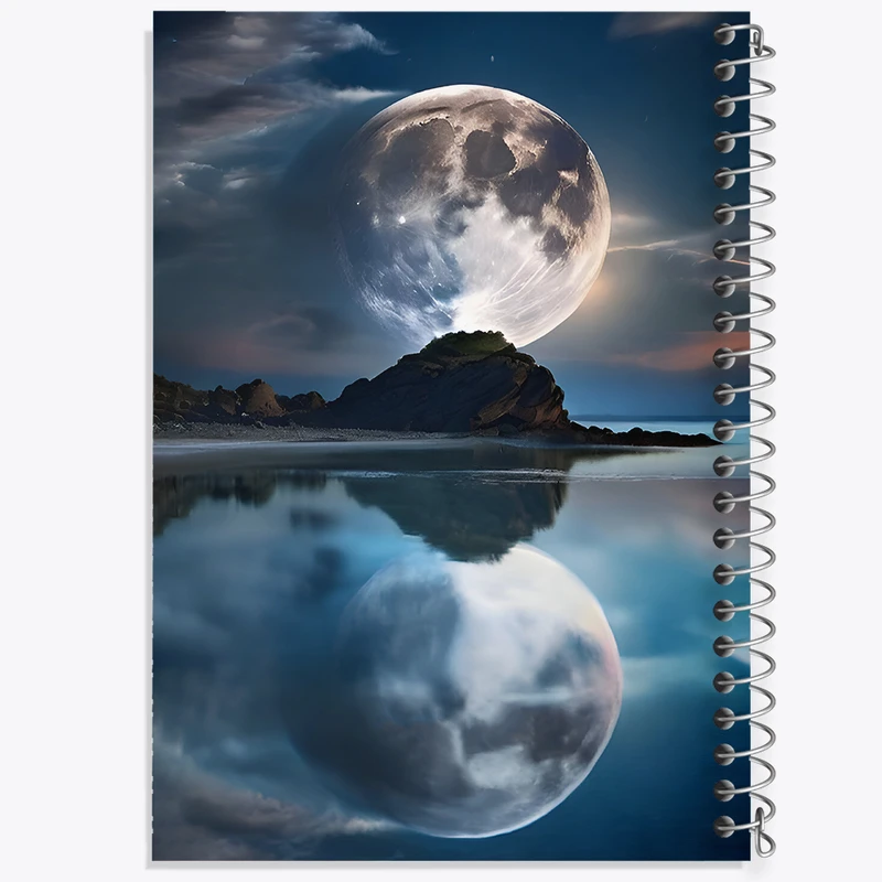 دفتر لیست خرید 50 برگ خندالو طرح ماه کد F7270