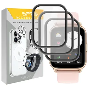 Sprig Pmma-SPG Nano Screen Protector For Amazfit Pop 2 Pack of 3
