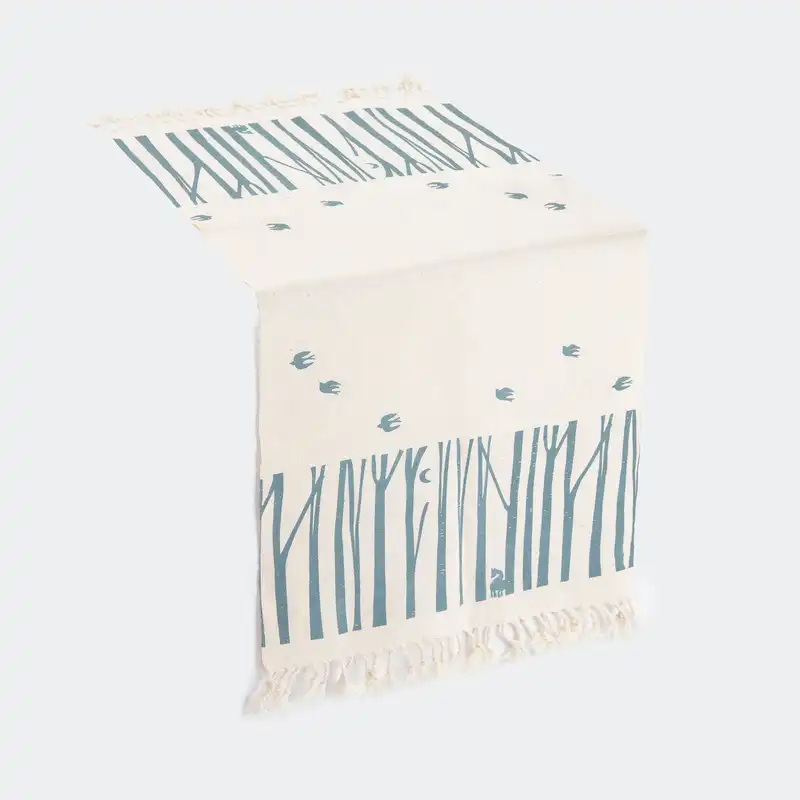 رومیزی چاپ دستی گدار مدل سپیدار