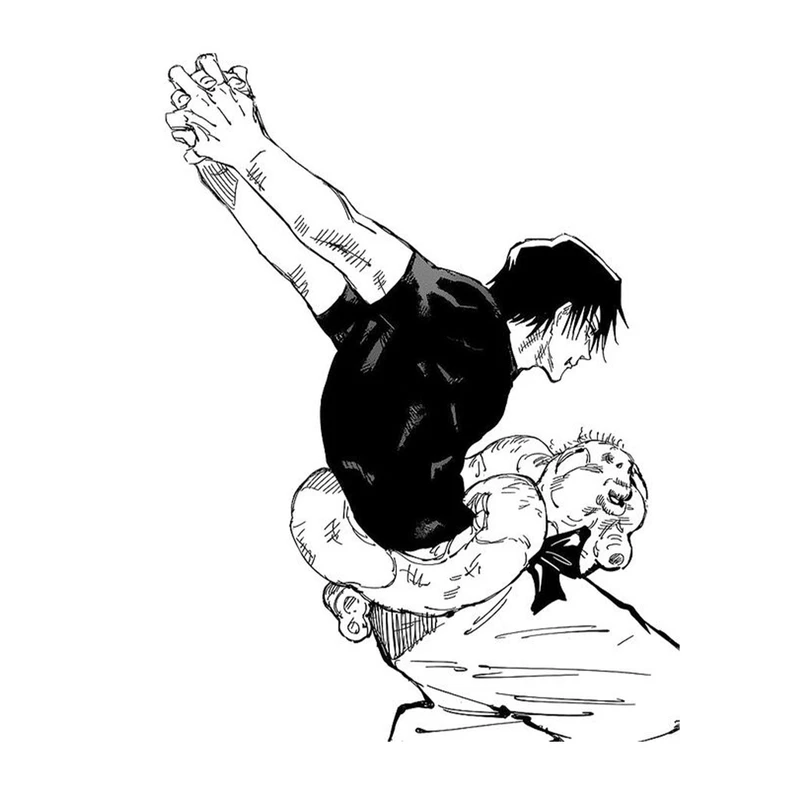 استیکر لپ تاپ و موبایل مدل انیمه طرح جوجوتسو کایسن توجی فوشیگورو Jujutsu Kaisen Toji Fushiguro کد 451