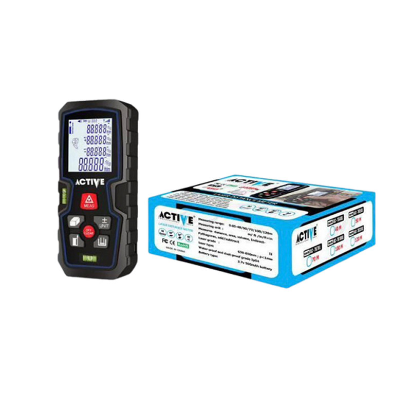 متر لیزری شارژی اکتیو تولز مدل AC-76100L