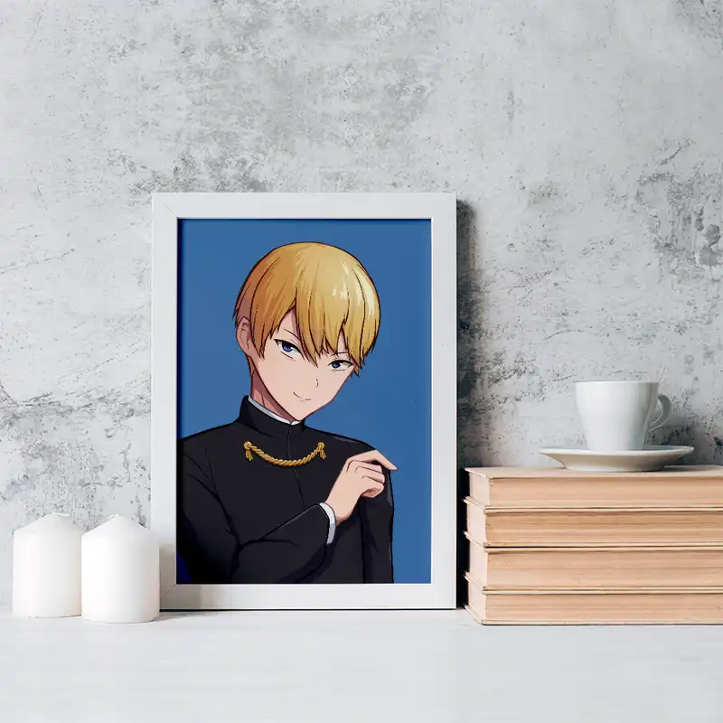 تابلو خندالو مدل میوکی ساما انیمه کاگویا ساما کد 16041