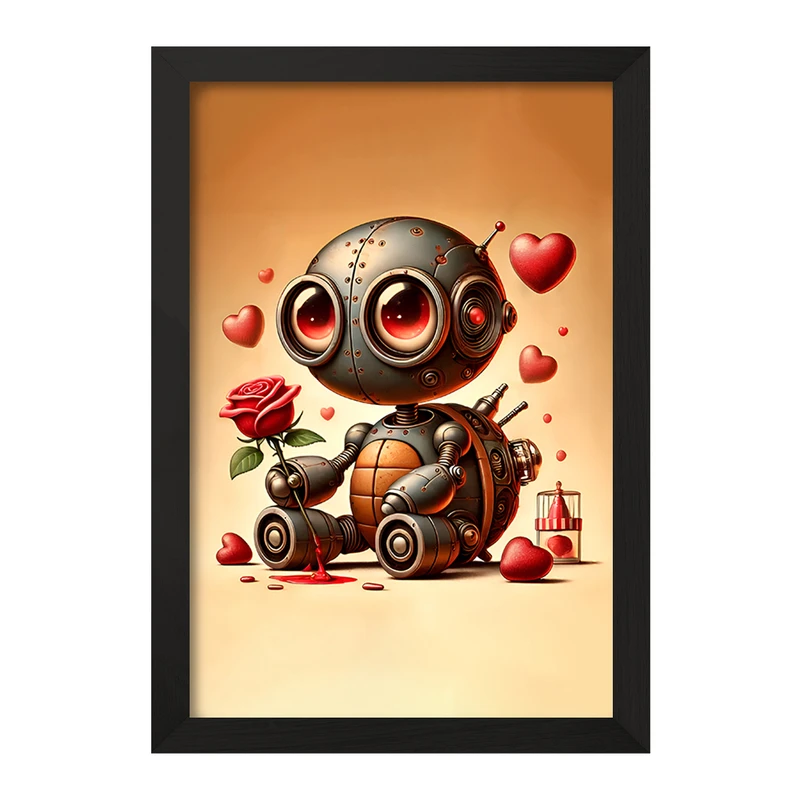 تابلو خندالو مدل ربات لاکپشتی کد F11753