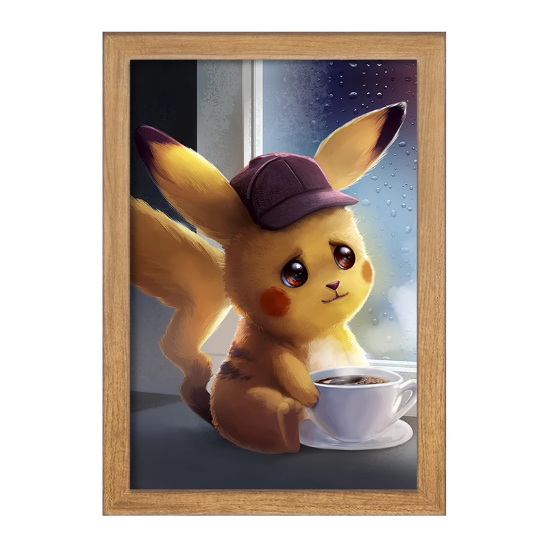 تابلو خندالو مدل پیکاچو انیمه پوکمون  کد 17375