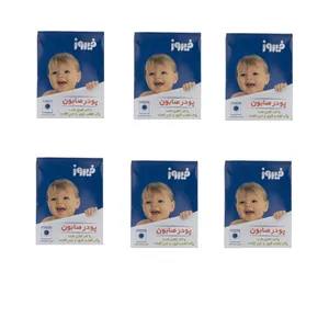 پودر صابون فیروز مخصوص ماشین لباسشویی کد 02 وزن 400 گرم  بسته 6 عددی