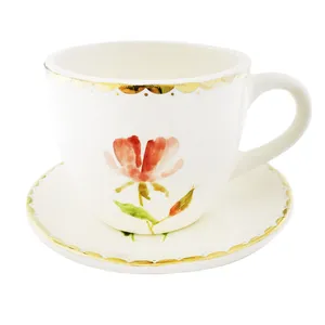 فنجان و نعلبکی طرح گل مدل 15566
