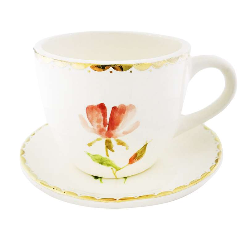 فنجان و نعلبکی طرح گل مدل 15566