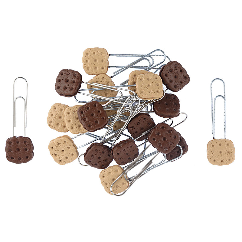 گیره کاغذ مدل بیسکوییت بسته 20 عددی