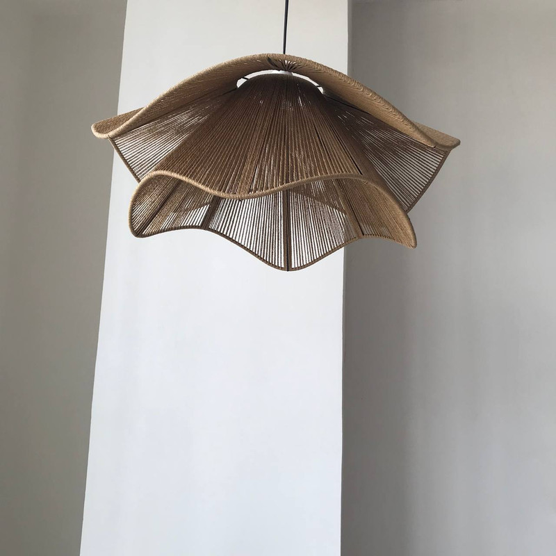 لوستر بافتنی مدل لاله رافیا کد R-60