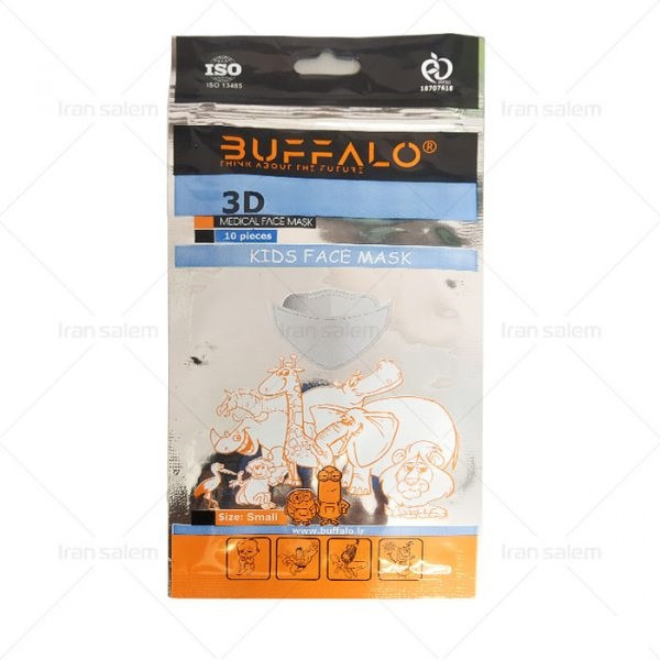 ماسک تنفسی کودک سه بعدی بوفالو مدل 4 لایه سفید داخل رنگی 4 بسته 5 عددی ماسک تنفسی کودک سه بعدی بوفالو مدل 4 لایه سفید داخل رنگی 4 بسته 5 عددی