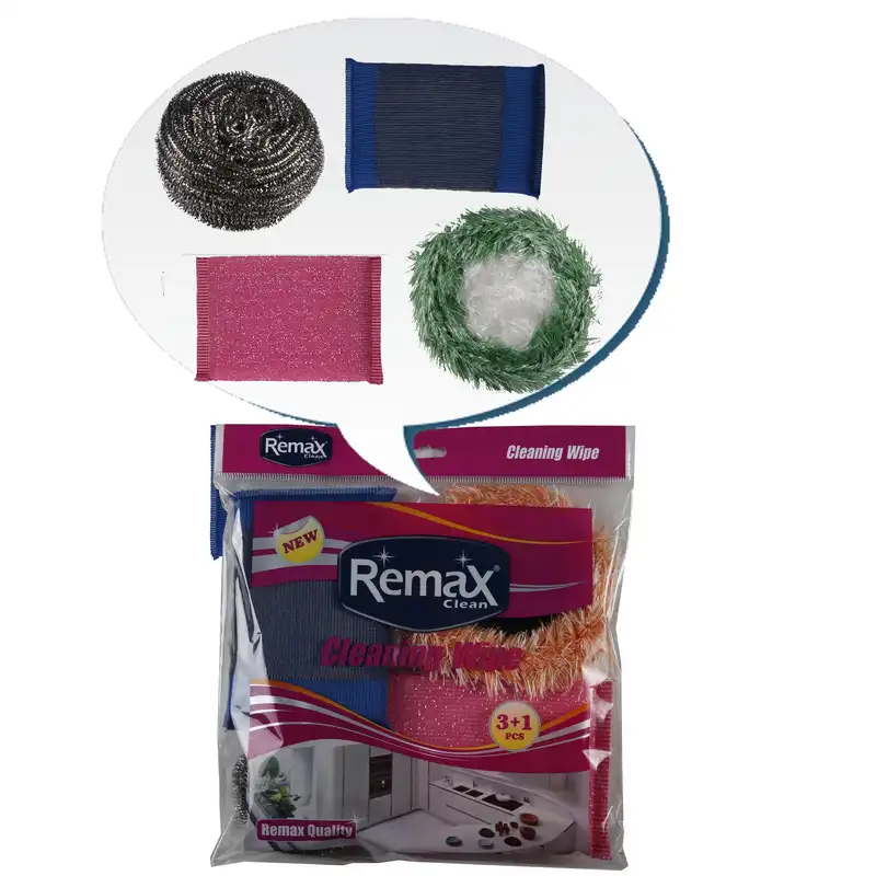 اسکاچ و سیم ظرفشویی ریمکس مدل LUX بسته 4 عددی