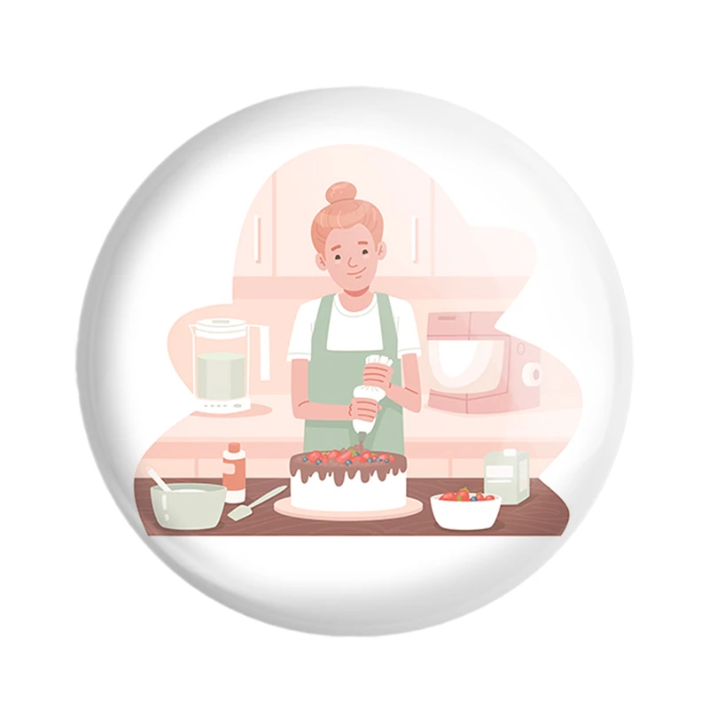 مگنت خندالو مدل کیک و شیرینی پزی کد 36684