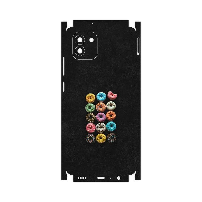 برچسب پوششی ماهوت مدل Doughnut-FullSkin مناسب برای گوشی موبایل سامسونگ Galaxy A03