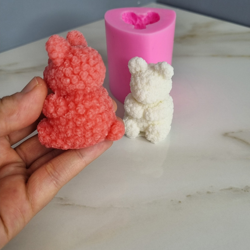 قالب شمع مدل خرس تدی گل گلی کد C 06CM قالب شمع مدل خرس تدی گل گلی کد C 06CM