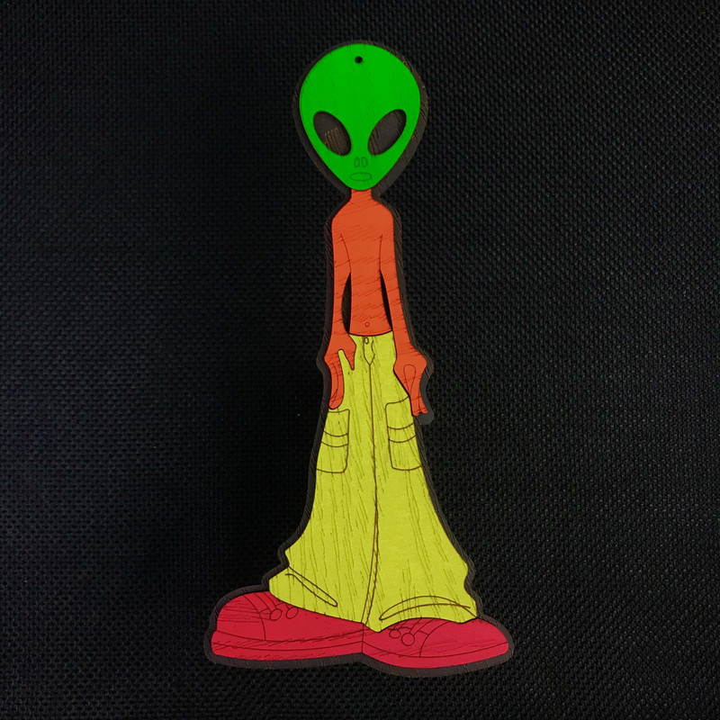 دیوارکوب زیروبم مدل بلک لایت طرح Alien 03 دیوارکوب زیروبم مدل بلک لایت طرح Alien 03