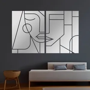 آینه پلکسی گلس مدل دکوراتیو کد N71 مجموعه 27 عددی