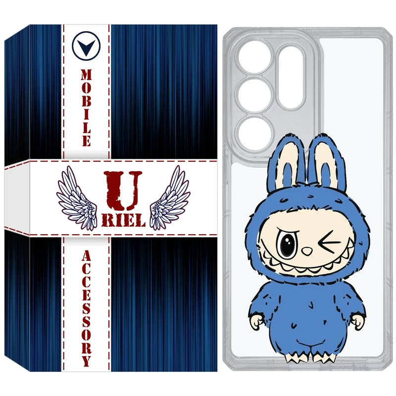 کاور یوریل مدل Clear کد 116 طرح لبوبو Labubu مناسب برای گوشی موبایل سامسونگ Galaxy S25 Ultra