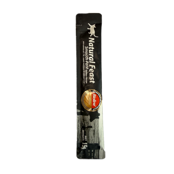 بستنی گربه بالغ بایولاین مدل Salmon طعم ماهی سالمون وزن 15 گرم