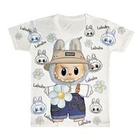 تی‌شرت آستین کوتاه دخترانه مدل لبوبو کد A290