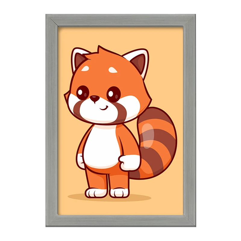 تابلو خندالو طرح حیوانات بامزه پاندای قرمز کد 29707