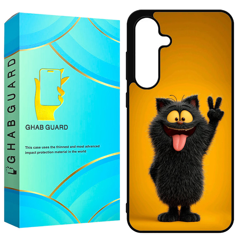 کاور قاب گارد طرح گربه مدل GS25FE مناسب برای گوشی موبایل سامسونگ Galaxy S25 FE