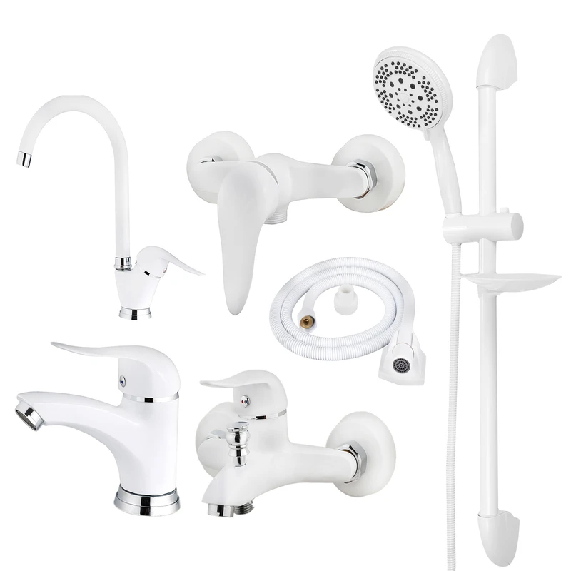 ست شیرالات شیرآلات بهداشتی و ساختمانی توفیق مدل اوج پلاس مجموعه 6 عددی