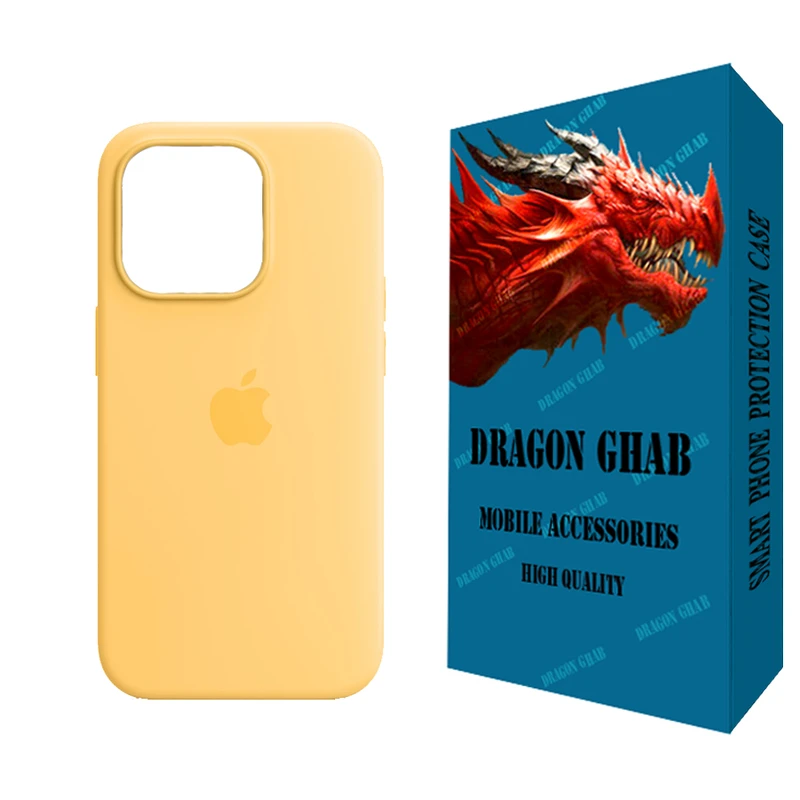 کاور دراگون قاب مدل سیلیکونی طرح SLB مناسب برای گوشی موبایل اپل iPhone 15 Pro Max