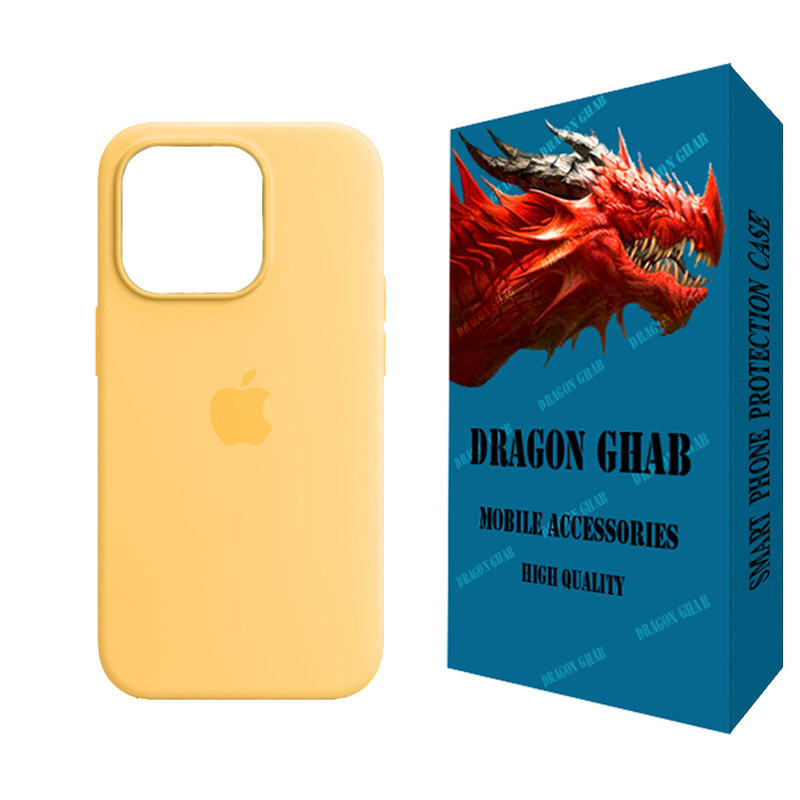 کاور دراگون قاب مدل سیلیکونی طرح SLB مناسب برای گوشی موبایل اپل iPhone 15 Pro Max
