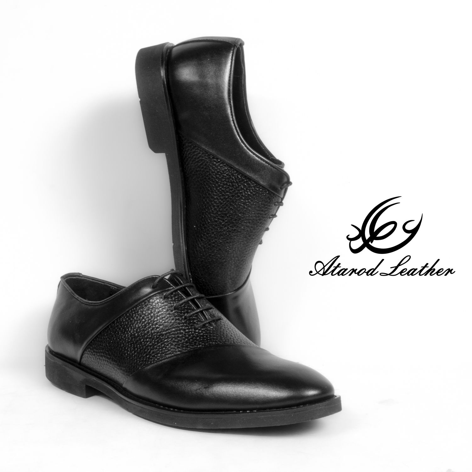 کفش مردانه چرم عطارد مدل چرم طبیعی کد SH134 -  - 10