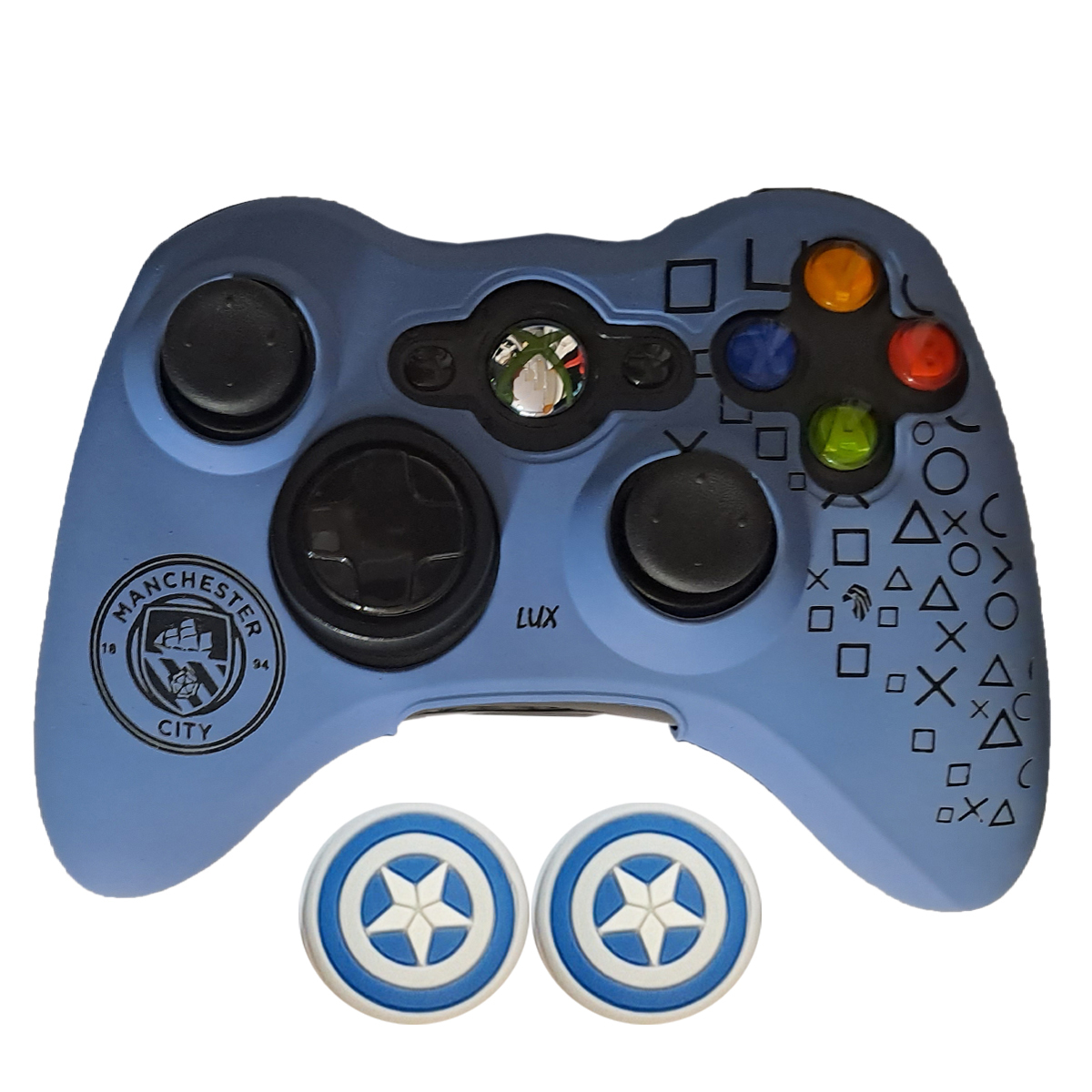 محافظ دسته ایکس باکس 360 مدل MANCHESTER CITY به همراه روکش آنالوگ