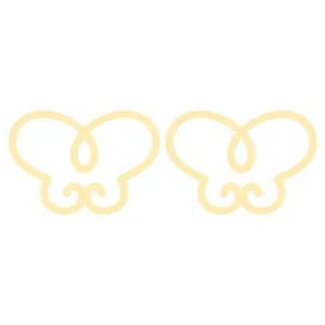 گوشواره طلا 18 عیار زنانه الن نار مدل پروانه LN5169