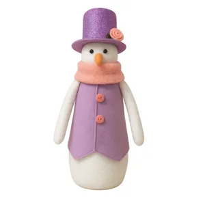 عروسک نمدی مدل آدم برفی طرح ساده