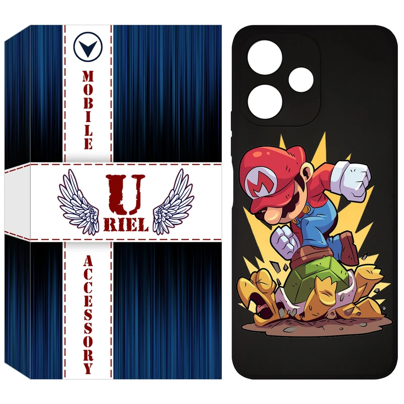 کاور یوریل مدل KSH کد 64 طرح ماریو مناسب برای گوشی موبایل شیائومی Redmi 12 5G / Redmi Note 12R / Poco M6 Pro 5G