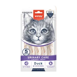 بستنی گربه ونپی مدل تقویت مجاری ادراری طعم اردک وزن ۷۰ گرم