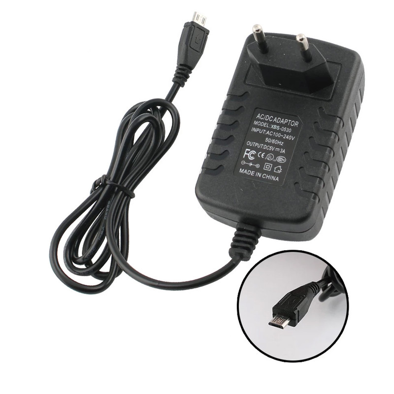آداپتور 5 ولت 3 آمپر مدل XBS-0530 microUSB