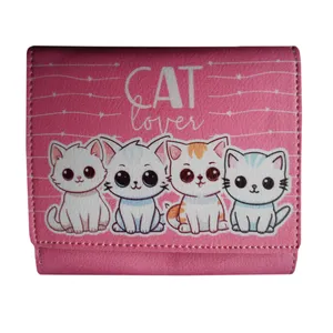 کیف پول دخترانه مدل CAT LOVERS کد 232