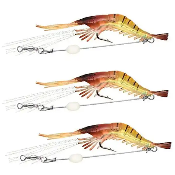 طعمه ماهیگیری مدل میگو بسته 3 عددی