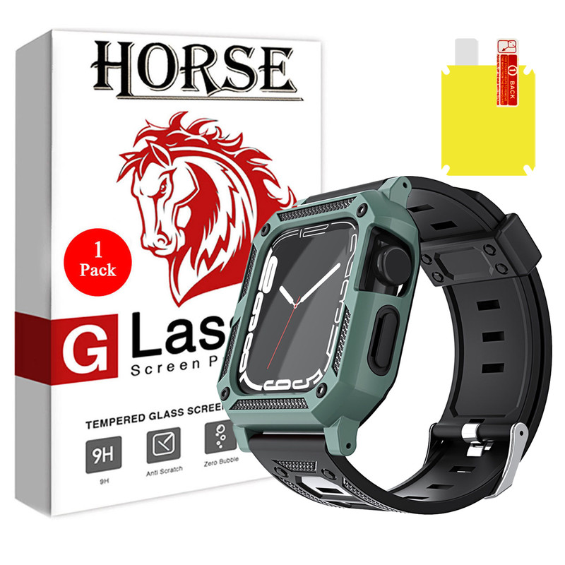 بند هورس مدل ARM مناسب برای اپل واچ 42 میلیمتری به همراه کاور و محافظ صفحه نمایش نانو