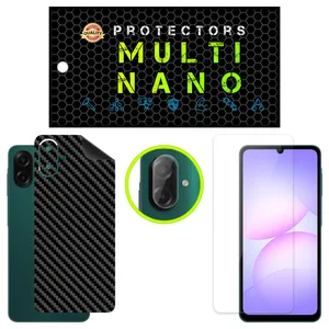 Multi Nano X-SFC Model Clear Screen Protector Suitable For Samsung Galaxy A07 Mobile Phone Along With The Rear Skin And Camera Lens Protector