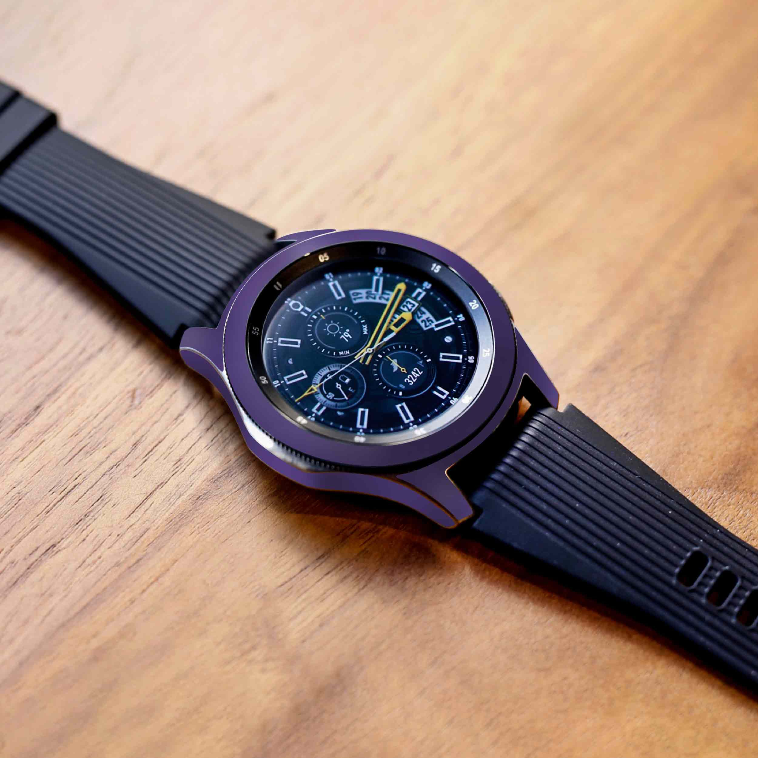 برچسب ماهوت طرح Matte-BlueBerry مناسب برای ساعت هوشمند سامسونگ Galaxy Watch 46mm