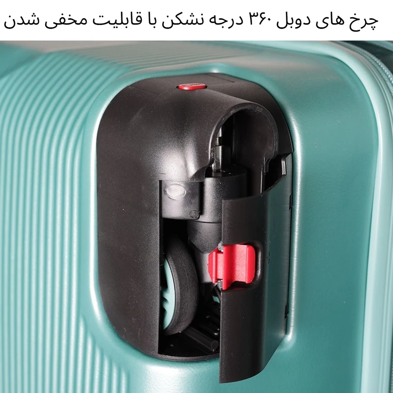 عکس شماره 9 : ست سه عددی چمدان اسپید مدل retractable wheel tr950