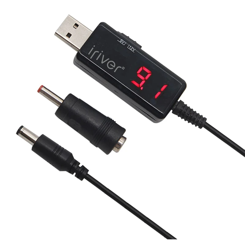 کابل تبدیل USB به DC آیریور مدل U9-12V طول 1 متر
