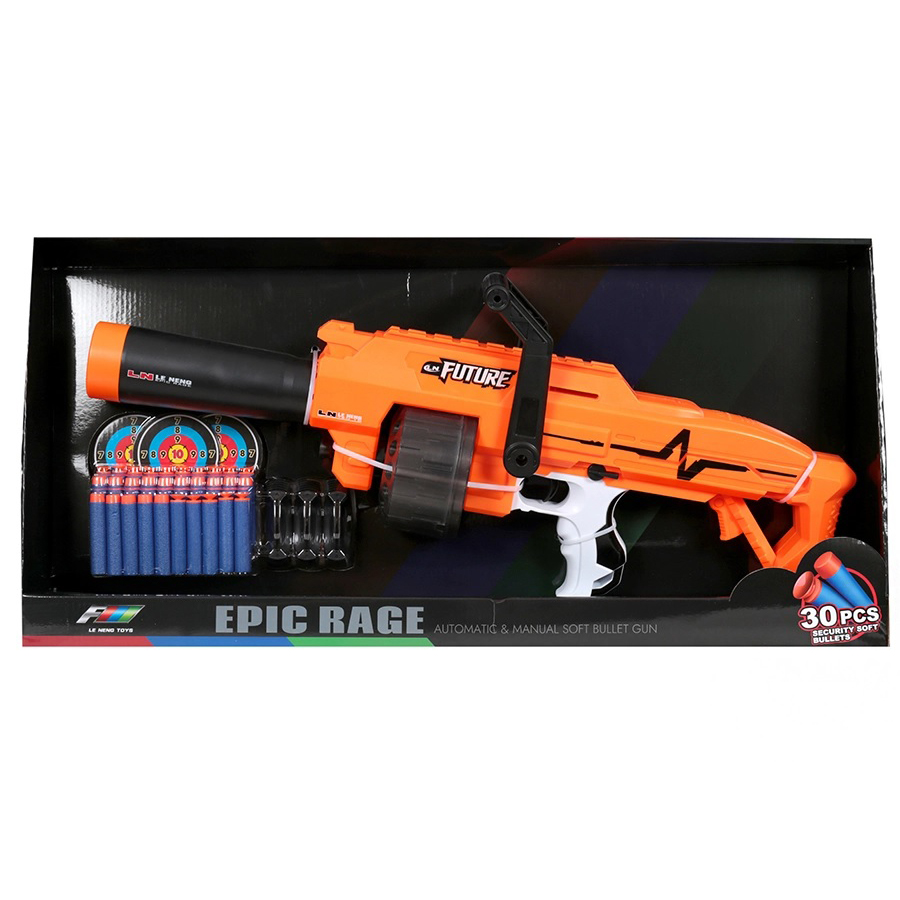 تفنگ بازی مدل تیر اسفنجی Epic Rage gun G10