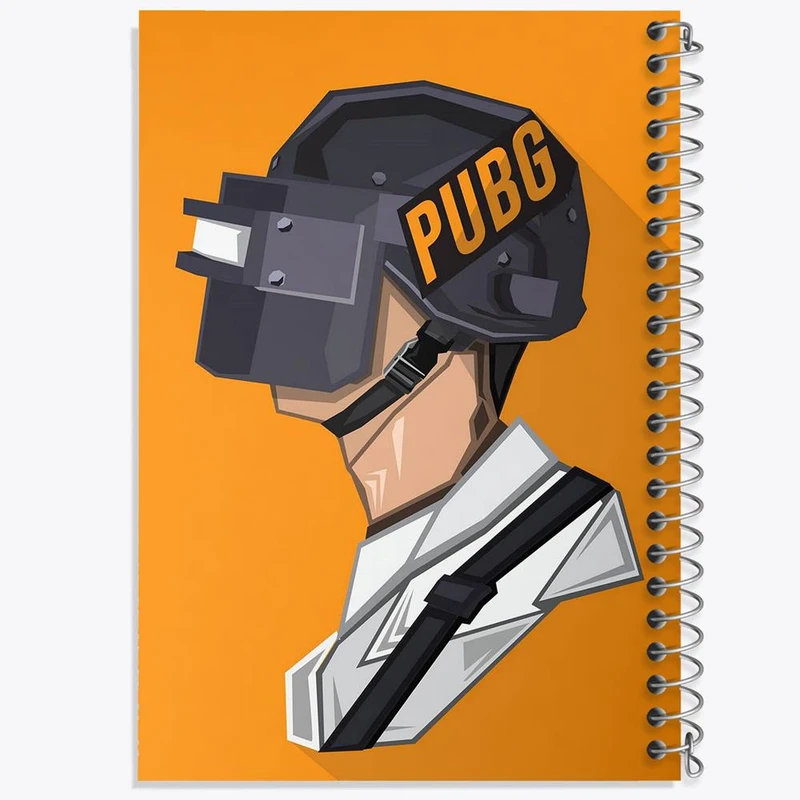 دفتر ژورنال نویسی 50 برگ خندالو مدل نقطه ای طرح بازی پابجی PUBG کد 3776