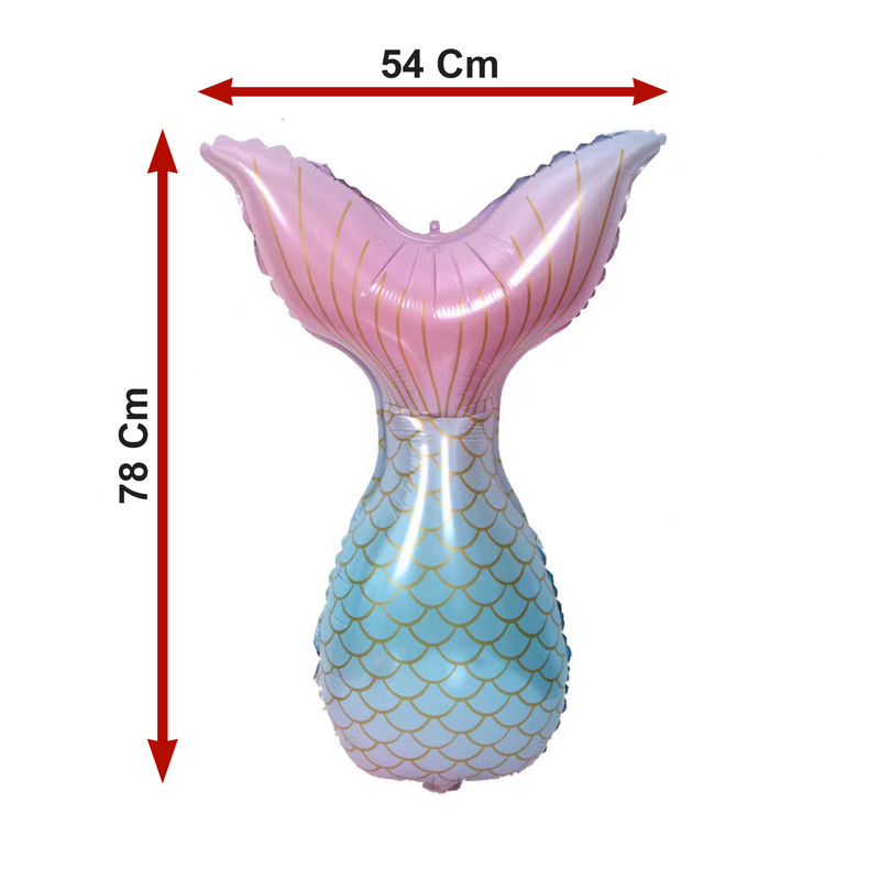 بادکنک فویلی لاکی بالونز مدل دم پری دریایی کد 1193